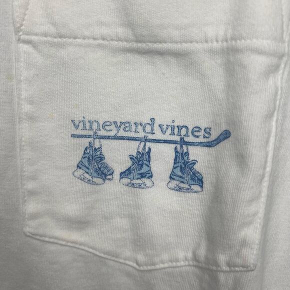 Vineyard Vines Ice Skates Long Sleeve Shirt Men's Size Large Winter Holiday - Picture 3 of 7
